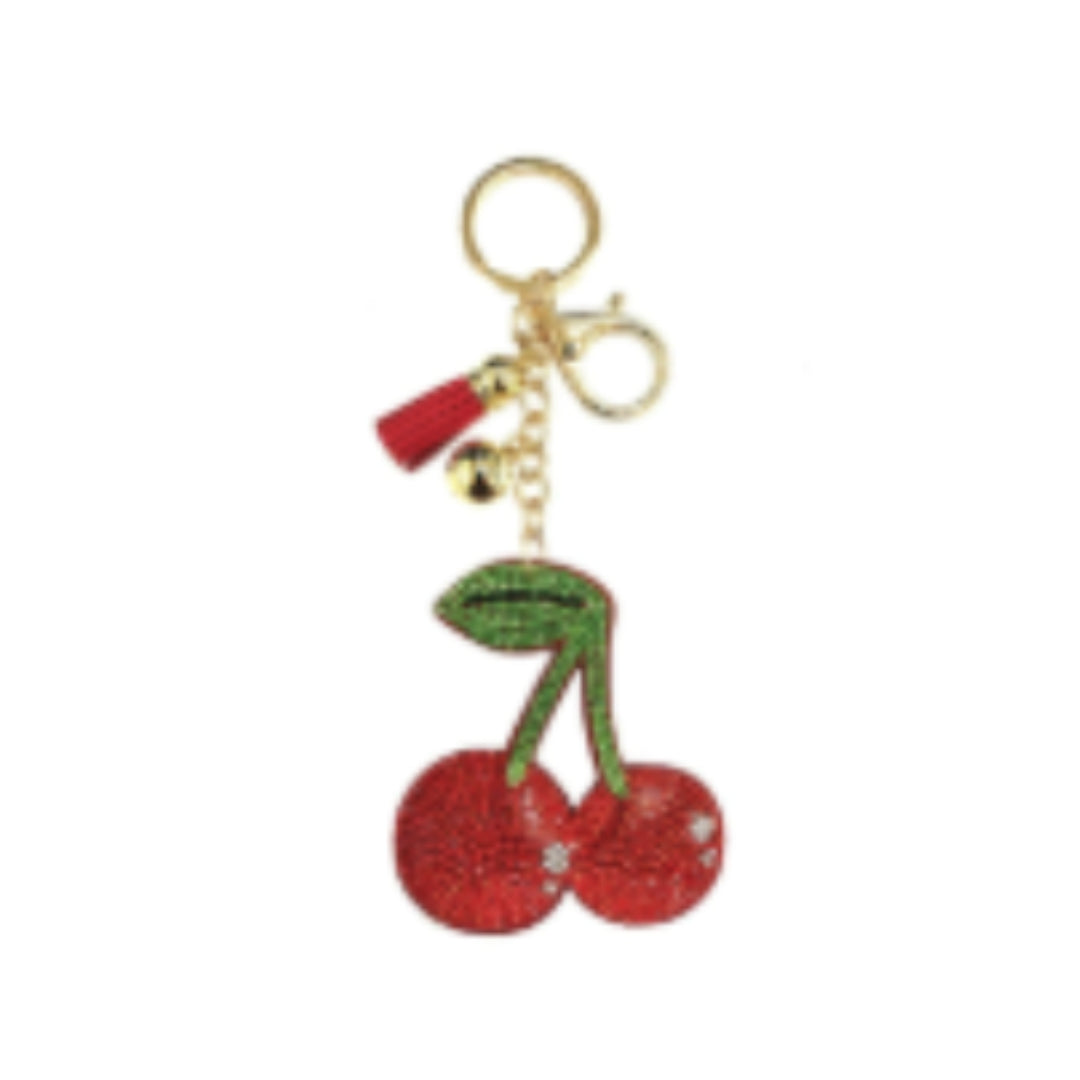 Cherry Tassle Keychain
