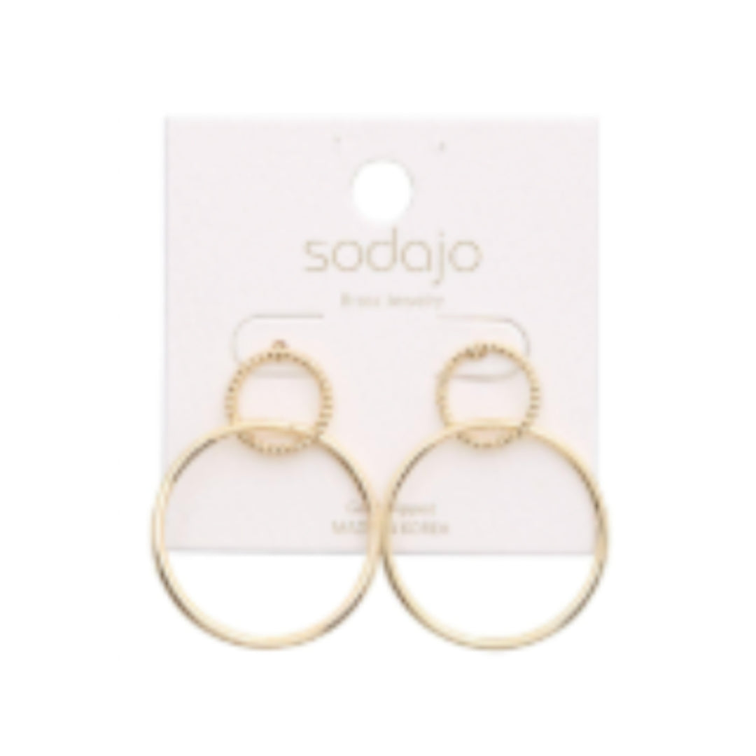 Double Circle Earrings