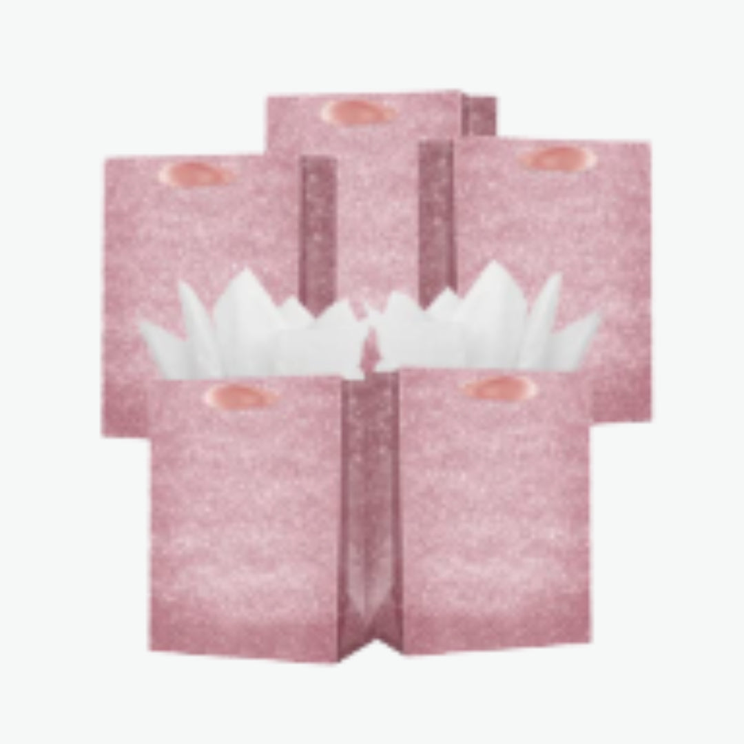 Pink Glitter Gift Bags